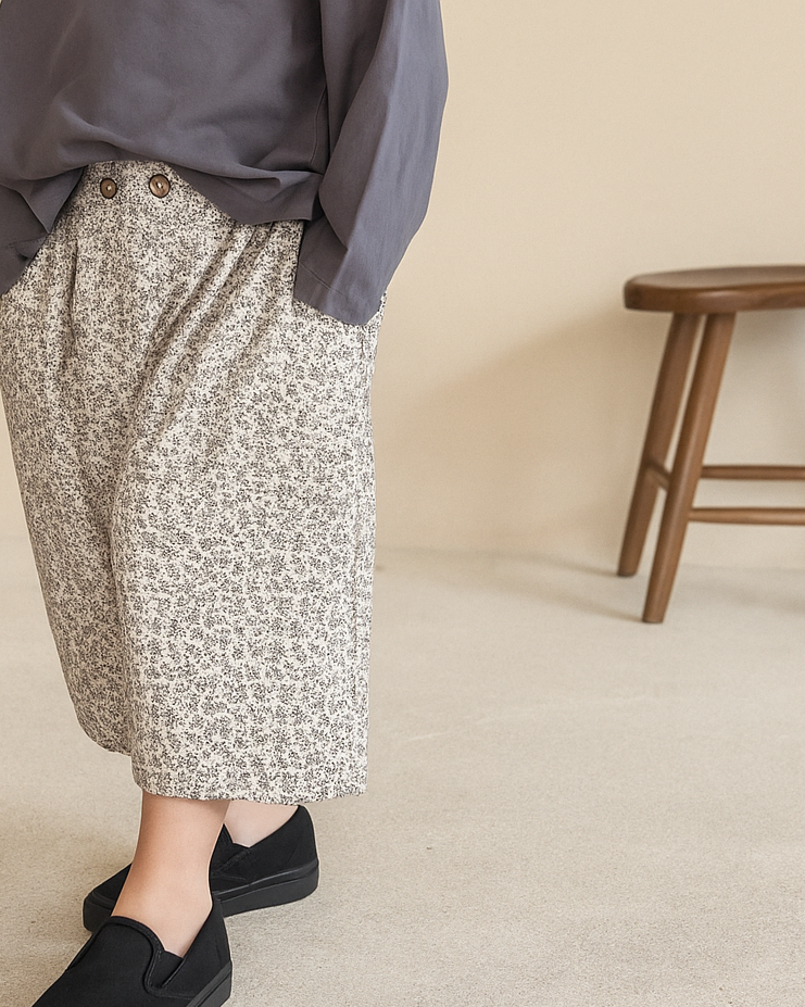 Floral Ankle-Length Pants